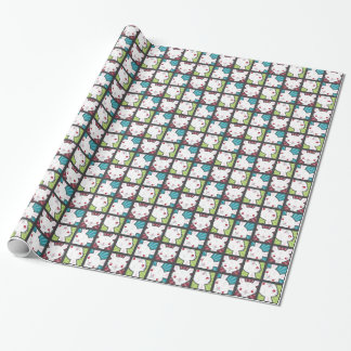 Papier Cadeau Motif mignon de lapin de vampire de Kawaii