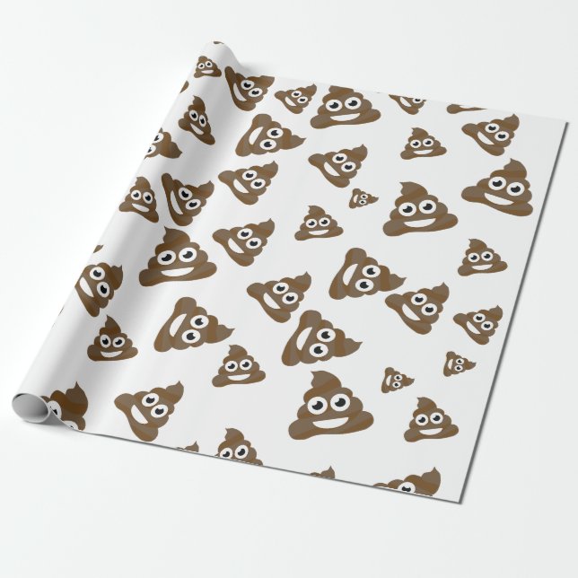 Papier Cadeau Motif mignon drôle d'Emoji de dunette (Déroulé)