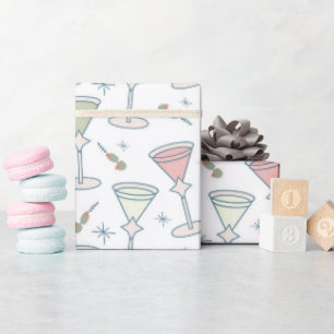 Papier Cadeau Motif Milieu de Siècle