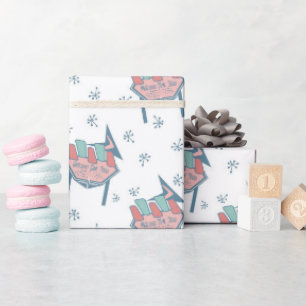 Papier Cadeau Motif milieu du siècle