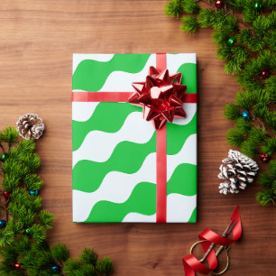 Papier Cadeau Motif minimal blanc vert yeux