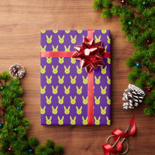 Papier Cadeau Motif minimal de lapin