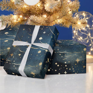 Papier Cadeau Motif moderne étoilé