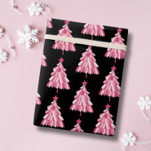 Motif moderne Pink Black Christmas Tree