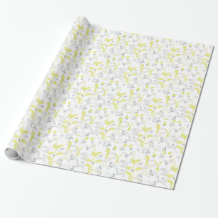 Papier Cadeau motif montrant les animaux 2 de bébé