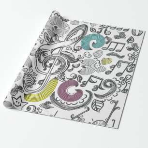 Papier Cadeau Motif musical