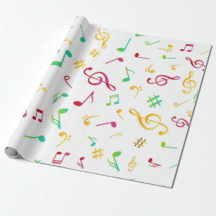 Papier Cadeau Motif musical