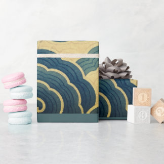 PAPIER CADEAU MOTIF NUAGE JAPONAIS