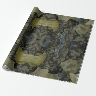 Papier Cadeau Motif Oval Banded Agate Gemstone Four Part