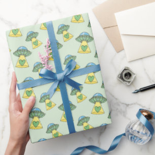 Papier Cadeau Motif OVNI vert