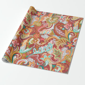 Papier Cadeau Motif paisley sur arrière - plan