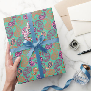 Papier Cadeau Motif Paisleys