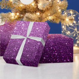 Papier Cadeau Motif Parties scintillant rose