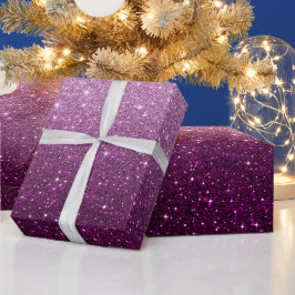 Papier Cadeau Motif Parties scintillant rose