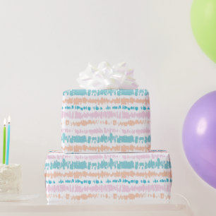 Papier Cadeau Motif Pastel Batik