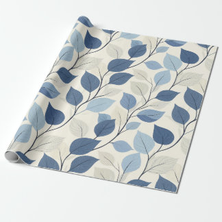 Papier Cadeau Motif Pastel bleu et beige