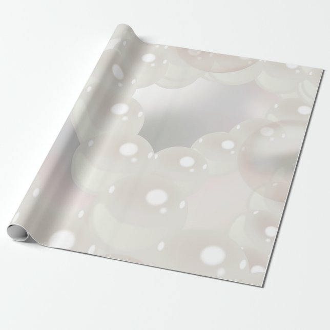Papier Cadeau Motif Pearl (Déroulé)
