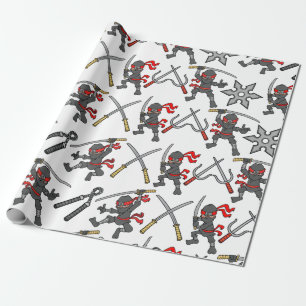 Papier Cadeau Motif personnalisable de Ninja