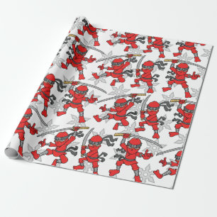 Papier Cadeau Motif personnalisable de Ninja
