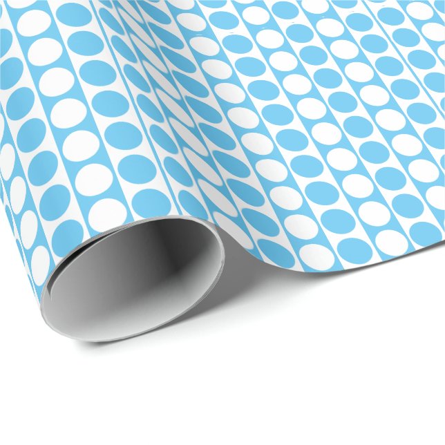 Papier Cadeau Motif personnalisé point carré (Coin rond)