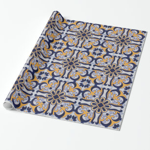 Papier Cadeau Motif portugais de tuile