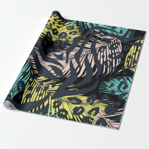 Papier Cadeau motif poster de animal