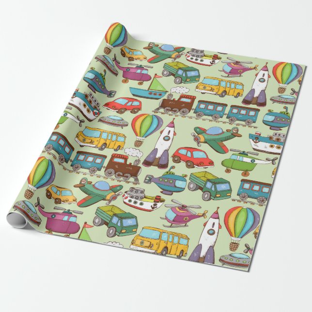 Papier Cadeau Motif pour enfants (Déroulé)