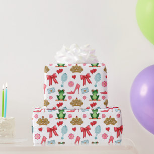 Papier Cadeau Motif Princesse de Conte de Fées