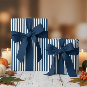 Papier Cadeau Motif Prussien Bleu et Blancs