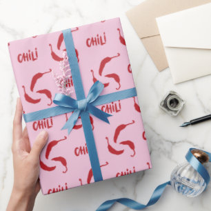Papier Cadeau Motif Red Chili Peppers