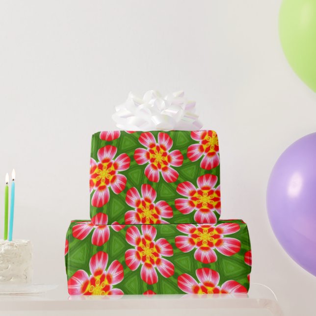 Papier Cadeau Motif Red Lilies (Cadeaux de fête)