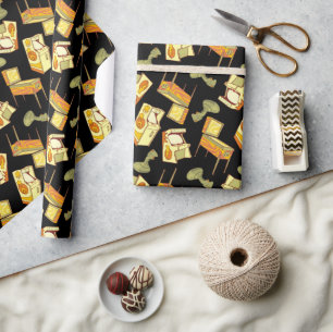 Papier Cadeau Motif Retro Games