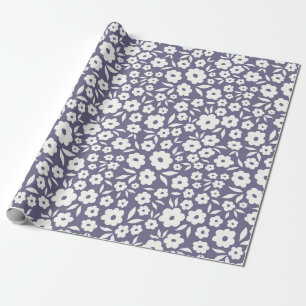Papier Cadeau Motif sans couture à fleurs tendance. Petit étage 