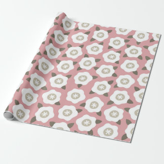Papier Cadeau Motif sans couture avec des fleurs mignonnes sur l