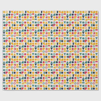 Papier Cadeau Motif sans couture de formes géométriques Bauhaus