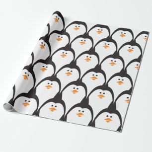 Papier Cadeau Motif sans couture de pingouin. 