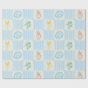 Papier Cadeau motif sans couture de style amalfi