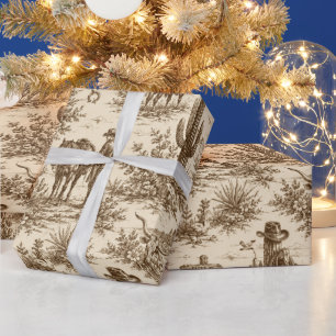 Papier Cadeau Motif sans couture de toile du désert occidental v