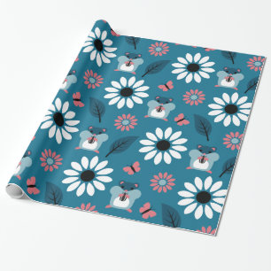 Papier Cadeau Motif sans parfum Hamster & Sunflower