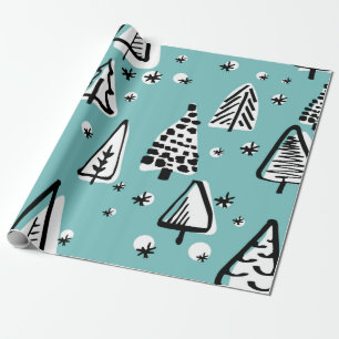 Papier Cadeau Motif scandinave sans couture de Noël ha