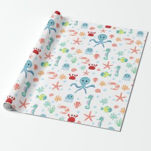 Papier Cadeau Motif Sea World