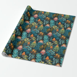 Papier Cadeau Motif secret de jardin d'Eden