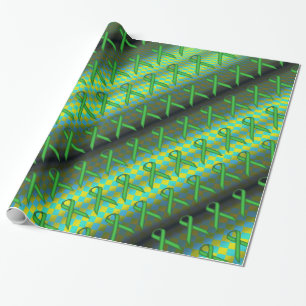 Papier Cadeau Motif standard vert par Kenneth Yoncich