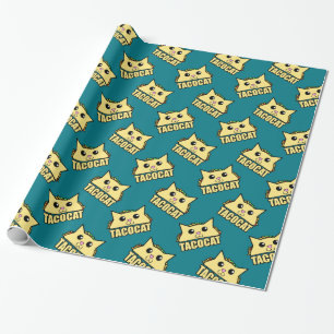Papier Cadeau Motif Taco Cat
