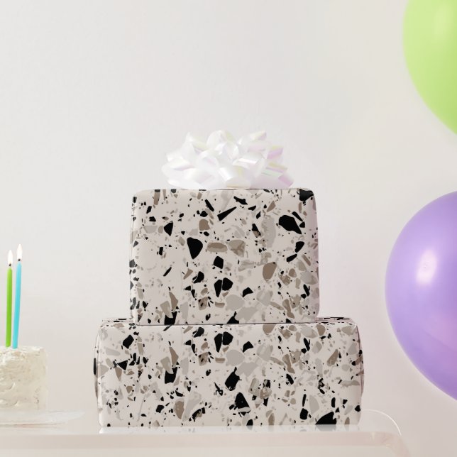 Papier Cadeau Motif Terrazzo (Cadeaux de fête)