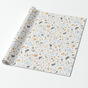 Papier Cadeau Motif Terrazzo