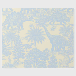 Papier Cadeau Motif Toile Dinosaure Vintage