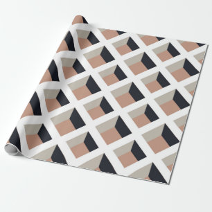 Papier Cadeau Motif transparent en treillis blanc