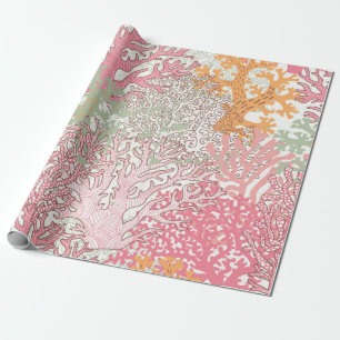 Papier Cadeau Motif transparent sous-marin avec belle 