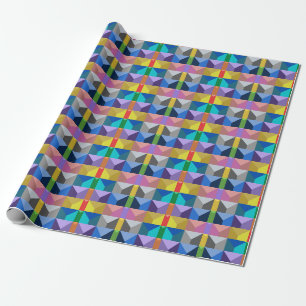 Papier Cadeau Motif triangle 3D abstrait